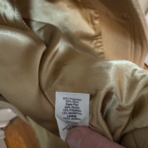 J Crew Womens Vail Faux Fur Trim Hooded Parka Coat Wool Blend J6178 Size 4 Petit - Picture 13 of 16